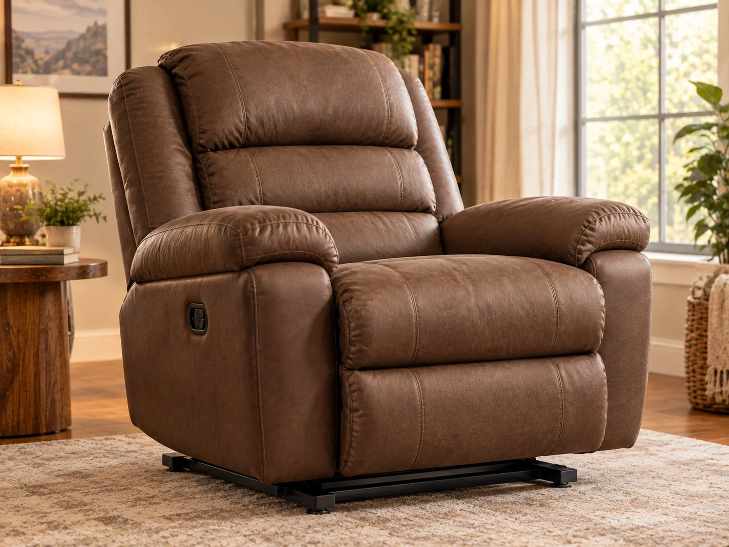 Big and tall recliner with reinforced frame
