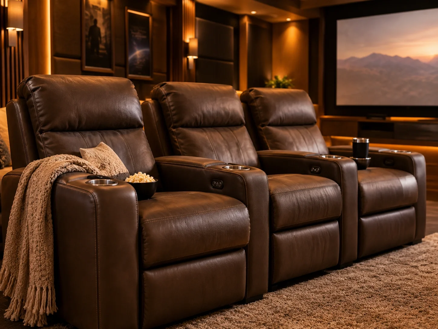 Theater Recliners - Premium home theater seating for entertainment